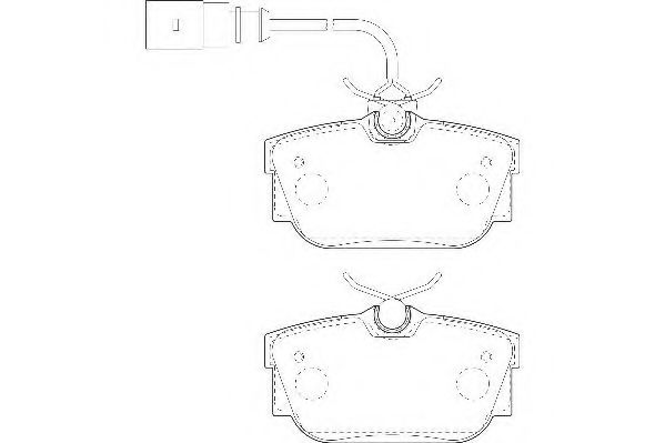 WBP23224A WAGNER колодки дисковые з. vw sharan 1.8t-2.8i1.9tdi 95>