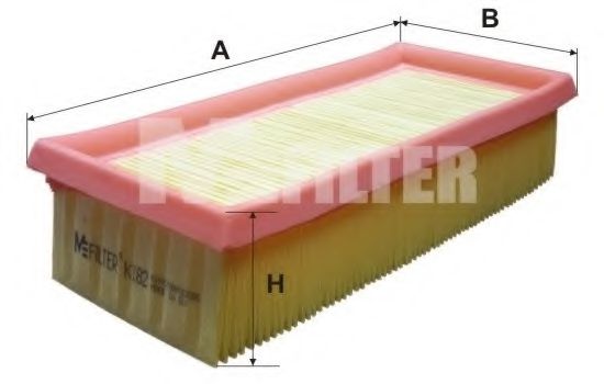 K182 MFILTER VW CADDY I,GOLF CABRIOLET,GOLF II