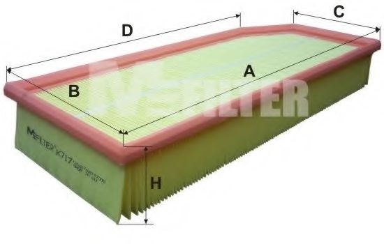 K717 MFILTER Воздушный фильтр