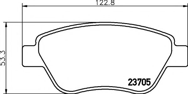 8DB355011871 HELLA PAGID колодки тормозные opel corsa d 06> передние