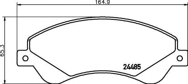 8DB355012771 HELLA PAGID колодки тормозные ford transit 06- 280300-series передние с датчиком