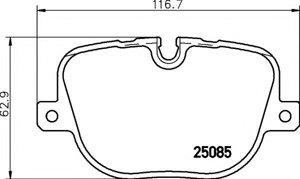 8DB355015451 HELLA PAGID колодки тормозные дисковые