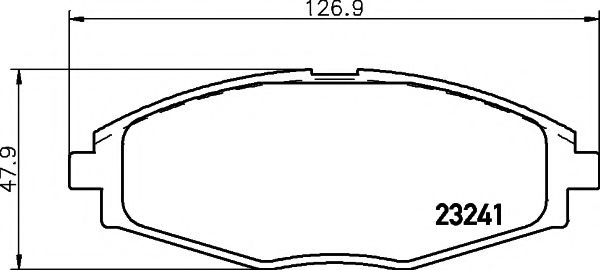 8DB355017021 HELLA PAGID колодки тормозные дисковые