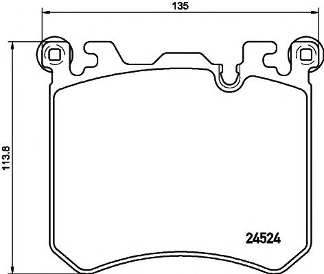 8DB355020431 HELLA PAGID Комплект тормозных колодок, дисковый тормоз