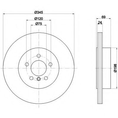 8DD355119281 HELLA PAGID Деталь