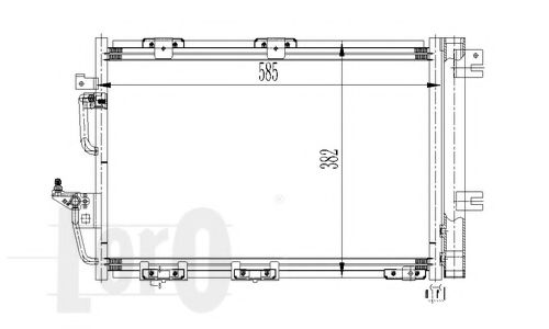 0370160024 LORO Конденсатор, кондиционер