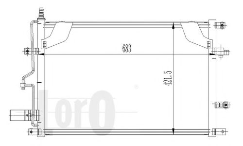 0520160004 LORO Конденсатор, кондиционер