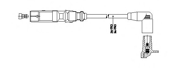 1A2246 BREMI провод вв 3 vag