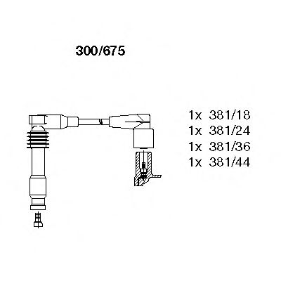 300675 BREMI Провода высоковольтные 3675