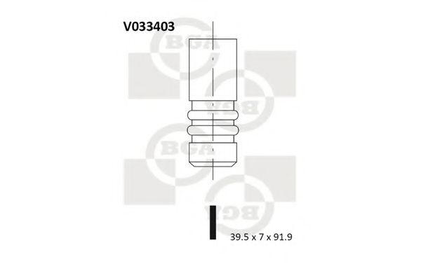 V033403 BGA Клапан двигателя впускной VAG