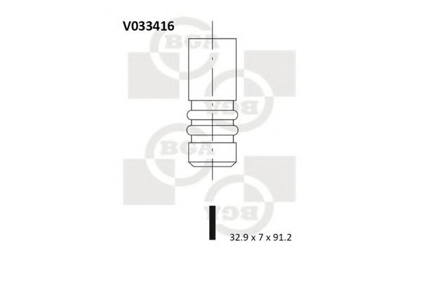 V033416 BGA Выпускной клапан VW