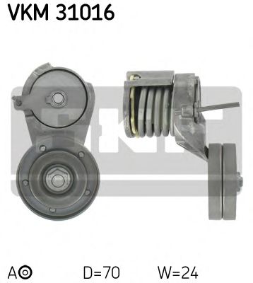 VKM31016 SKF ролик нат. vw boragolf iv 1.41.6 16v 00>(с гу,конд.)