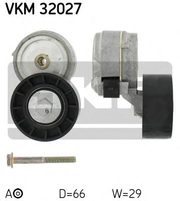 VKM32027 SKF натяжной ролик