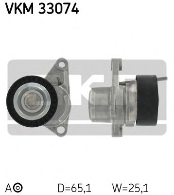 VKM33074 SKF Ролик натяжителя поликлин.ремня