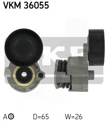 VKM36055 SKF Ролик ремня приводного RENAULT LOGAN/DUSTER/SANDERO/CLIO/MEGANE/SCENIC 02- 1.5 DIESEL