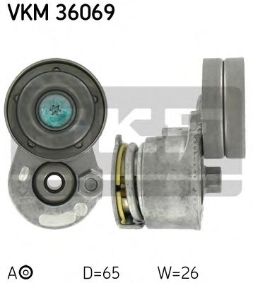 VKM36069 SKF Натяжитель поликл. ремня renault master, renault trafic 1.9 dci 1--