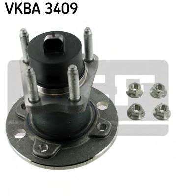 VKBA3409 SKF Ступица с подшипником OPEL VECTRA AB 93-2ASTRA 91-5 зад.(4отверстия)(с ABS)