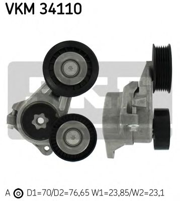 VKM34110 SKF Натаяжитель ремня  FORD FOCUS IIC-MAX 1.8TDi