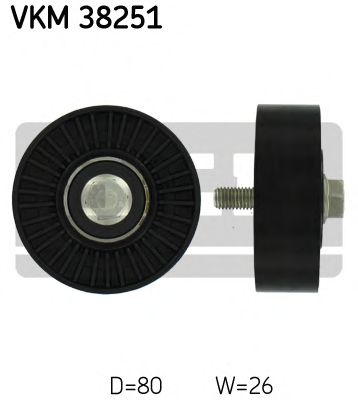 VKM38251 SKF Ролик ремня приводного BMW 1(E87)/3(E90)/5(E60)/X1(E84)/X3(E83)/X5(E70) 04- 2.5-3.0