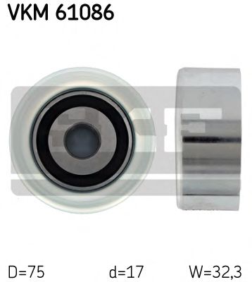 VKM61086 SKF ролик приводного ремня toyota 2.5 d-4d 01>