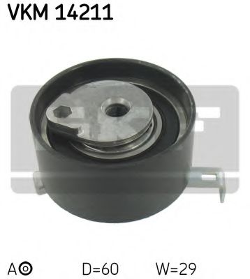 VKM14211 SKF Ролик ремня ГРМ FOCUS I 98-4MONDEO 96- 1.82. натяжной