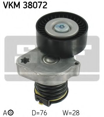 VKM38072 SKF ролик натяжителя