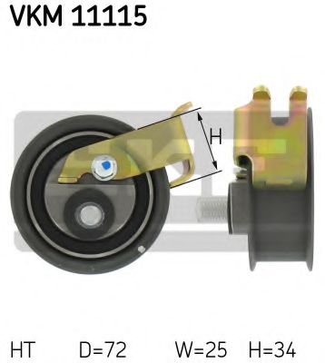 VKM11115 SKF Ролик ремня ГРМ AUDI A3VW GOLF IVBORA 1.8