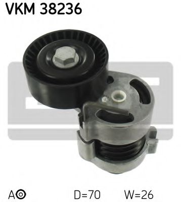 VKM38236 SKF Ролик натяжителя