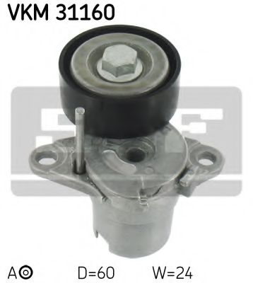 VKM31160 SKF Натяжитель ремня приводного vag 1,82,0 tfsi 08-