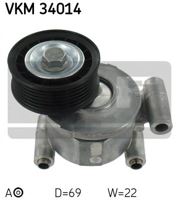 VKM34014 SKF Ролик натяжителя ремня