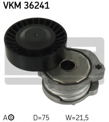 VKM36241 SKF ролик п/клин.ремня нат. MONDEO 4/SMAX/S80/V70 2.5T