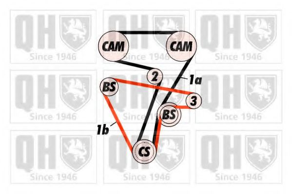 QTB325 QUINTON HAZELL Ремень ГРМ