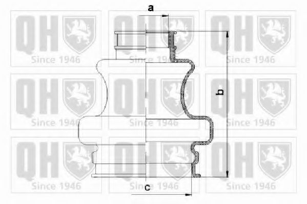 QJB1081 QUINTON HAZELL пыльник шруса