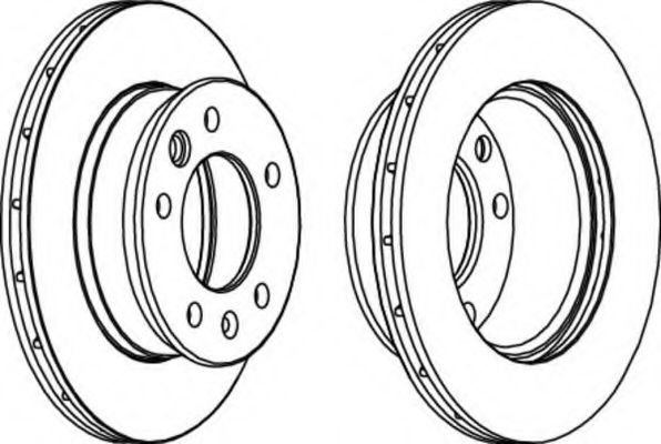 FCR228A FERODO тормозной диск. mercedesvolkswagen sprinterlt 28