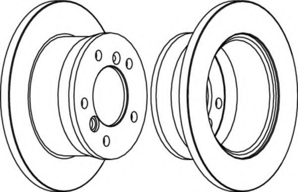 FCR229A FERODO диск тормозной vw lt 28-35 96-06, lt 28-46 96-06,