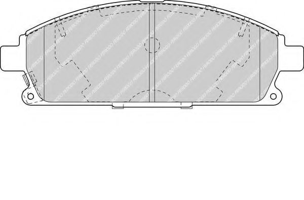 FDB1263 FERODO   Nissan X-Trail T3 Rnessa Pathfinder 1-