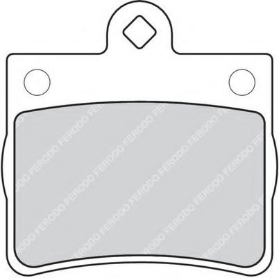FDB1310 FERODO колодки торм. зад.