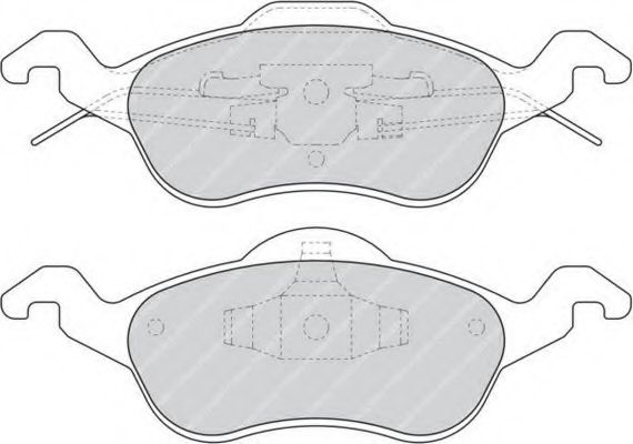 FDB1318 FERODO колодки торм. пер.