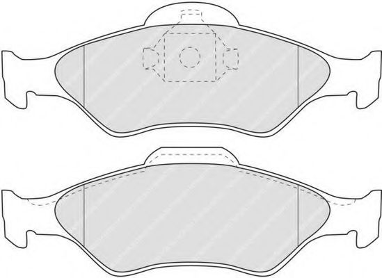 FDB1393 FERODO колодки тормозные