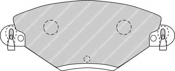 FDB1411 FERODO колодки дисковые передние