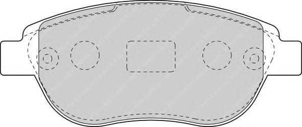 FDB1476 FERODO Колодки тормозные PSA/FIAT C4/XSARA/207/307/PARTNER 97-02 перед.