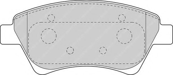 FDB1544 FERODO колодки дисковые передние