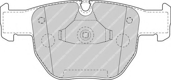 FDB1597 FERODO Колодки тормозные передние
