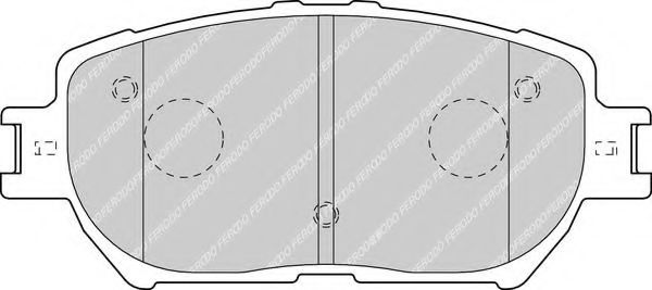 FDB1620 FERODO колодки дисковые передние