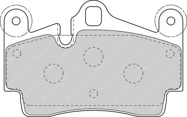 FDB1627 FERODO Колодки тормозные VAG/PORSCHE Q7/TOUAREG/CAYENNE 02- задн.