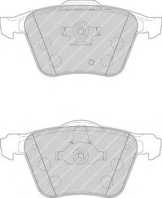 FDB1631 FERODO Колодки торм. пер.