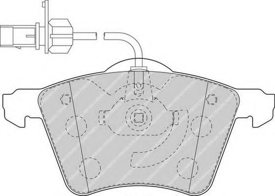 FDB1654 FERODO колодки дисковые