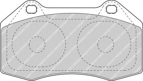 FDB1667 FERODO Комплект тормозных колодок, дисковый тормоз