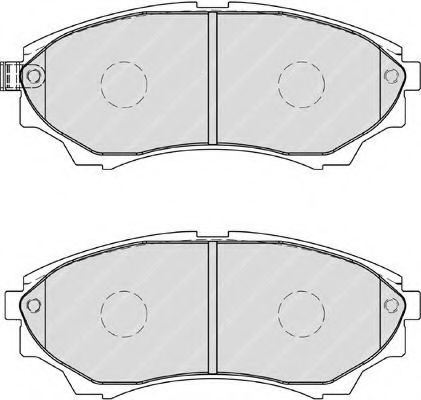 FDB1817 FERODO Колодки тормозные дисковые передние комплект