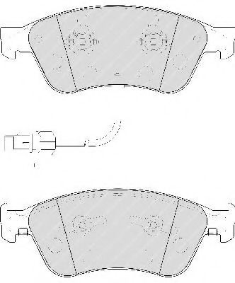 FDB1832 FERODO Тормозные колодки дисковые VAG A6/A8 -11 передн.